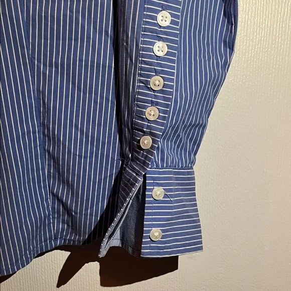 Tristan Stylish Blue Striped Shirt size XS - Picture 2 of 8